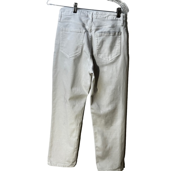 Anthropologie Ella Moss Women's White High Waist Denim Pants Size 8 - Picture 5 of 10